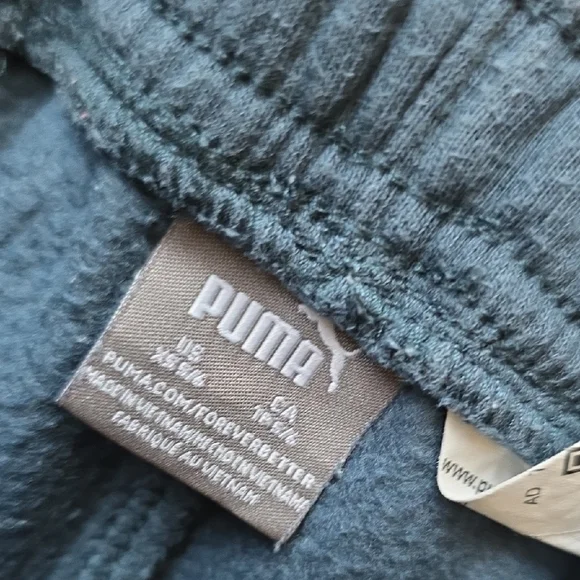Puma Red Gray & Blue Kids' Outfit - Longsleeve T-shirt, Joggers and Vest - Picture 9 of 9